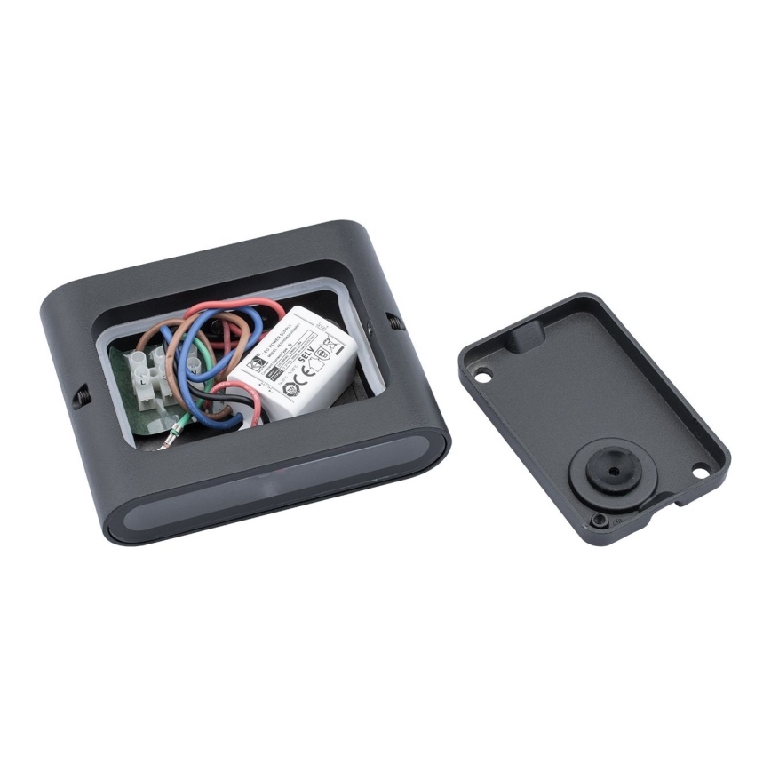 Aplique LED para exterior FLOW 2xLED/3W/230V IP54 negro