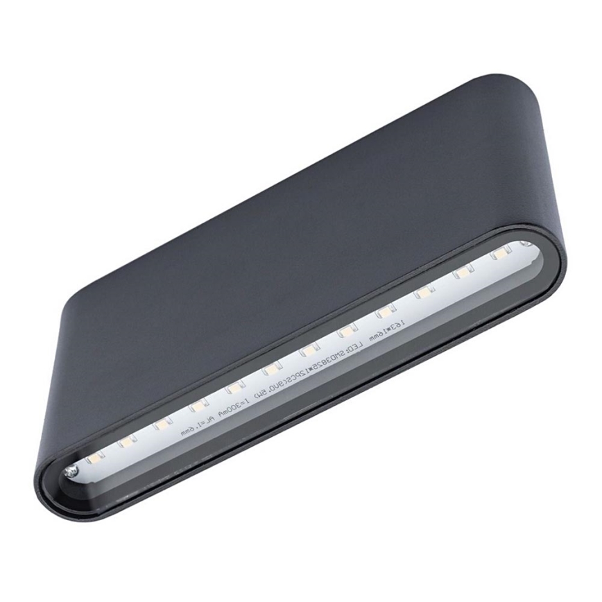 Aplique LED para exterior FLOW 2xLED/6W/230V IP54 negro