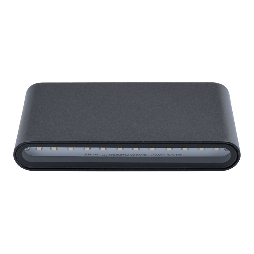 Aplique LED para exterior FLOW 2xLED/6W/230V IP54 negro
