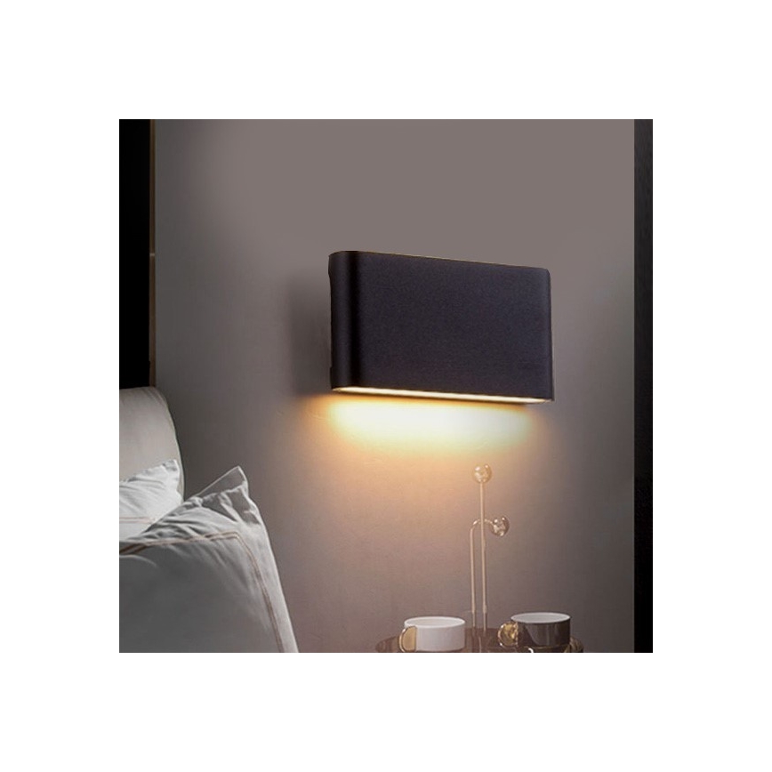 Aplique LED para exterior FLOW LED/9W/230V IP54 4000K antracita