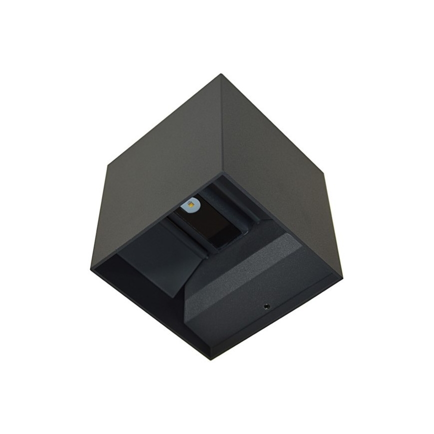 Aplique LED para exterior KREON 2xLED/3W/230V IP54 4000K antracita