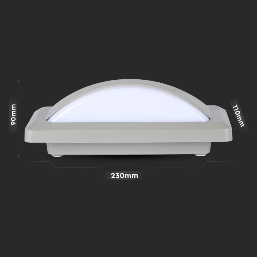 Aplique LED para exterior LED/12W/230V 3000K IP65