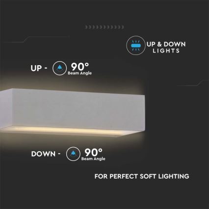 Aplique LED para exterior LED/12W/230V 3000K IP65