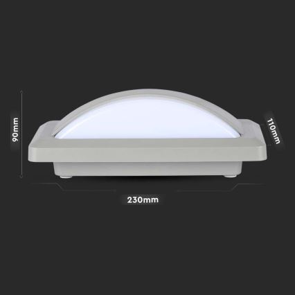 Aplique LED para exterior LED/12W/230V 4000K IP65