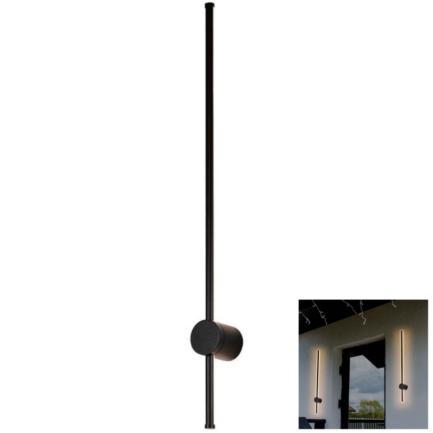 Aplique LED para exterior LED/12W/230V 4000K IP65 negro