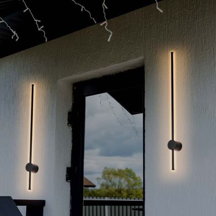 Aplique LED para exterior LED/12W/230V 4000K IP65 negro