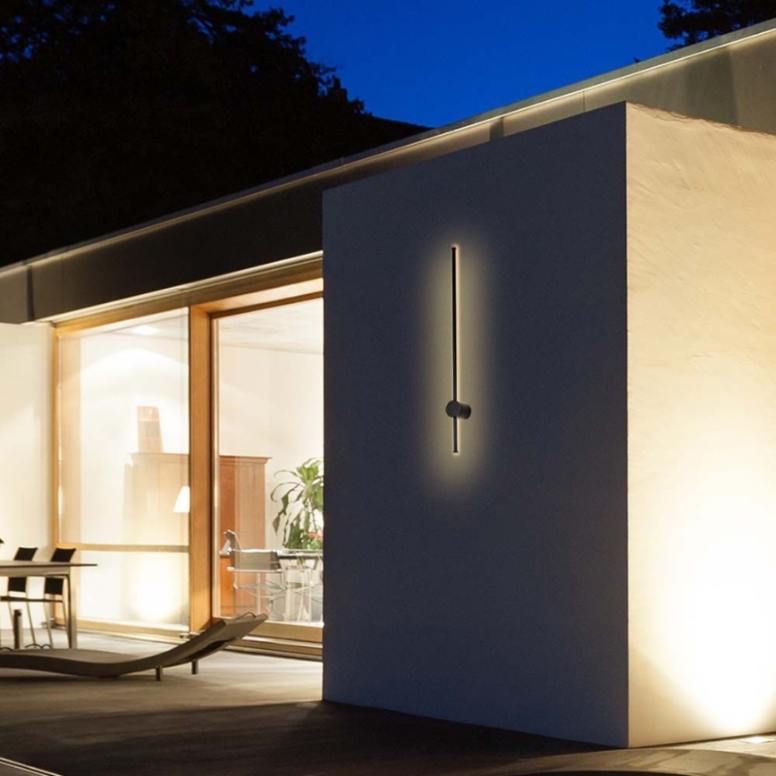 Aplique LED para exterior LED/12W/230V 4000K IP65 negro