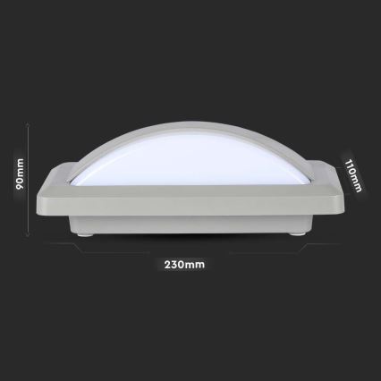 Aplique LED para exterior LED/12W/230V 6400K IP65