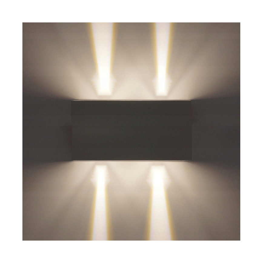 Aplique LED para exterior LED/12W/230V IP54 blanco