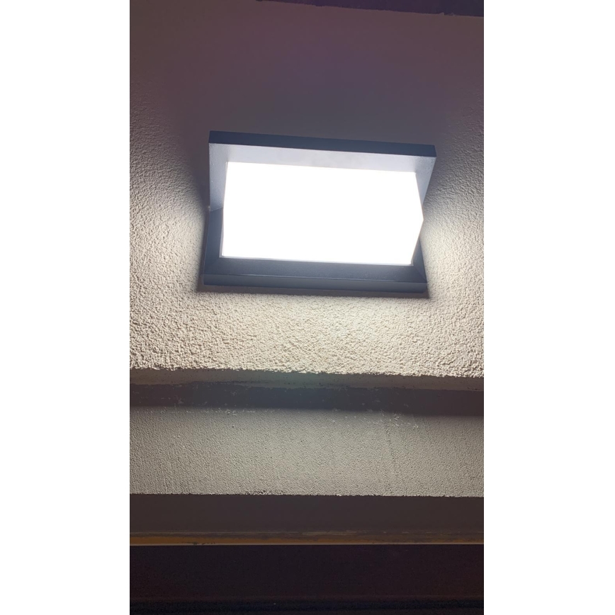 Aplique LED para exterior LED/12W/230V IP54 negro