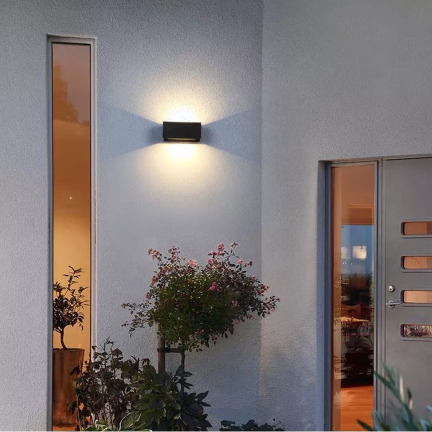 Aplique LED para exterior LED/12W/230V IP54 negro