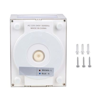 Aplique LED para exterior LED/12W/230V IP65 4000K blanco
