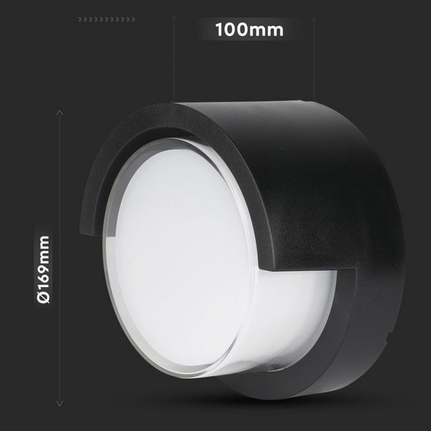 Aplique LED para exterior LED/12W/230V IP65
