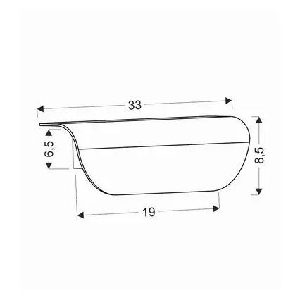 Aplique LED para exterior LED/12W/230V IP65 negro