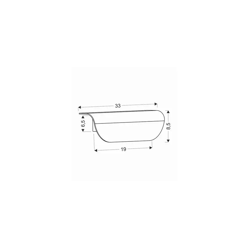 Aplique LED para exterior LED/12W/230V IP65 negro