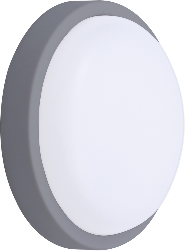 Aplique LED para exterior LED/13W/230V 4000K IP54 gris redondeado