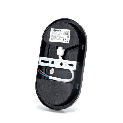 Aplique LED para exterior LED/15W/230V 6500K negro IP65