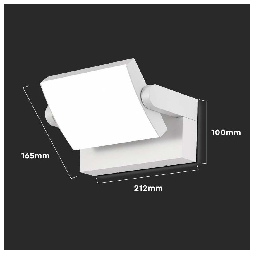 Aplique LED para exterior LED/17W/230V 3000K IP65