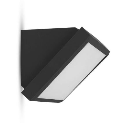 Aplique LED para exterior LED/20W/230V 6400K IP65 negro