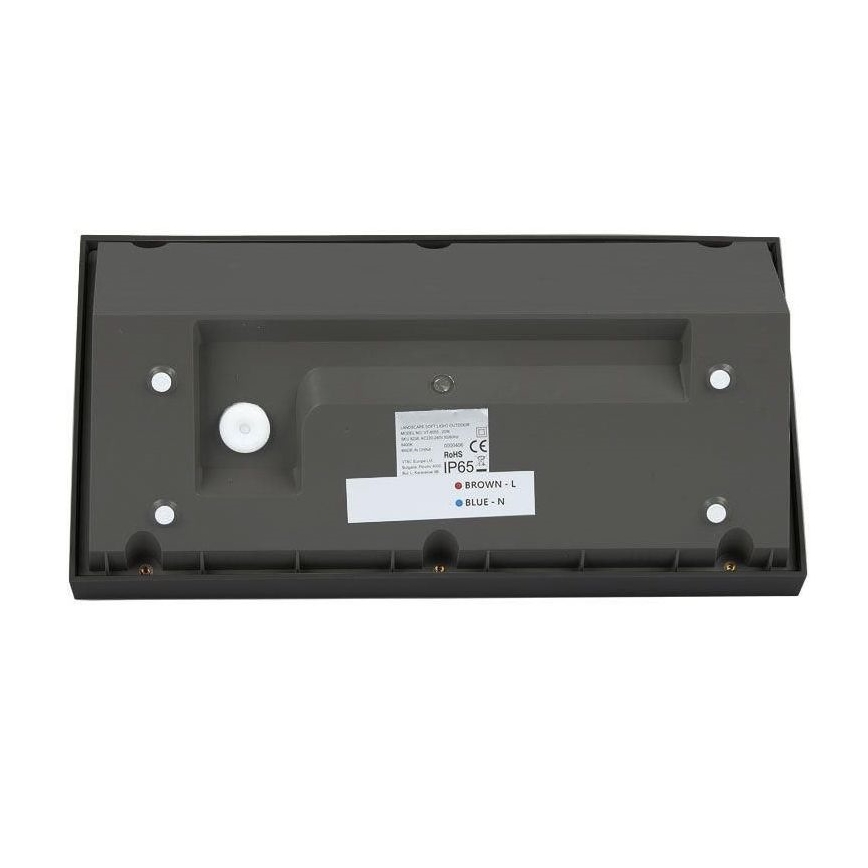 Aplique LED para exterior LED/20W/230V 6400K IP65 negro