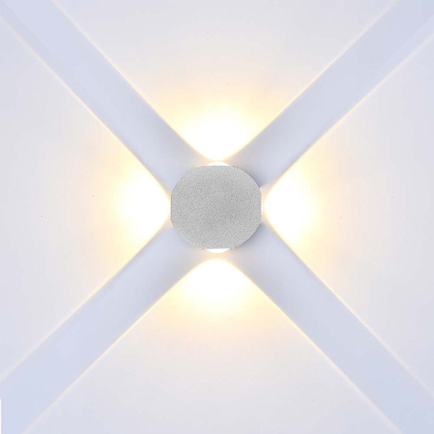 Aplique LED para exterior LED/4W/230V 3000K IP54 blanco