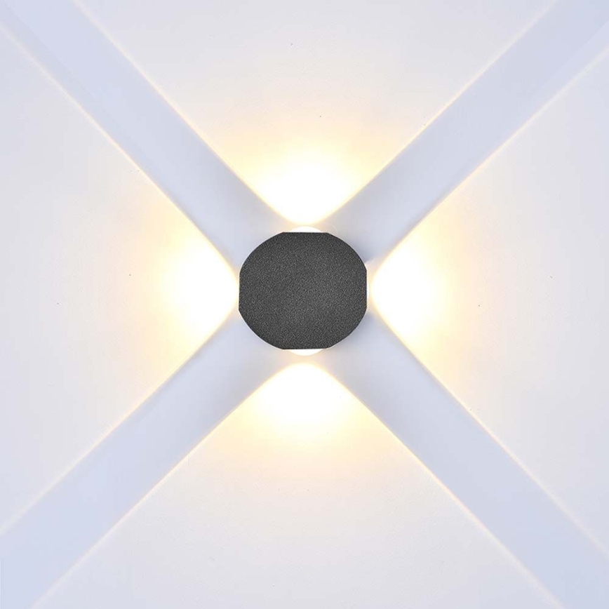 Aplique LED para exterior LED/4W/230V 3000K IP54 negro