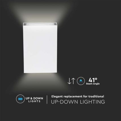 Aplique LED para exterior LED/4W/230V 3000K IP65 blanco