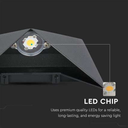 Aplique LED para exterior LED/5W/230V 3000K IP65 negro