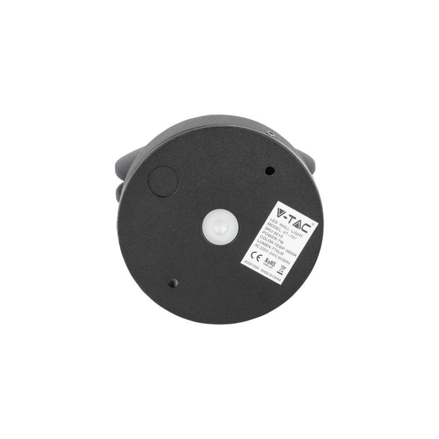 Aplique flexible LED de exterior LED/7W/230V 3000K IP65 negro