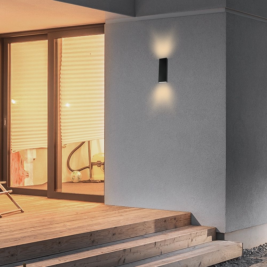 Aplique LED para exterior LED/8W/230V 4000K IP65 negro