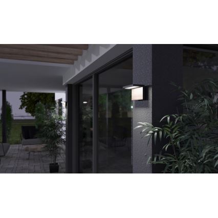 Aplique LED para exterior NATURA LED/12W/230V 4000K IP65 marrón/antracita