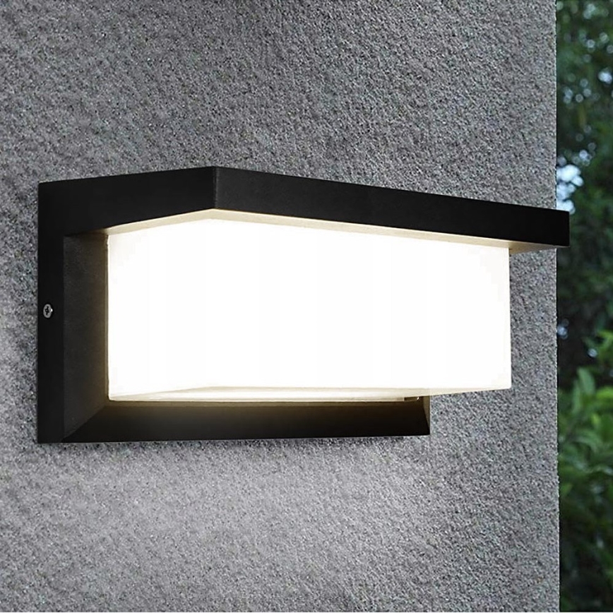 Aplique LED para exterior NEELY LED/12W/230V 4000K IP54 negro