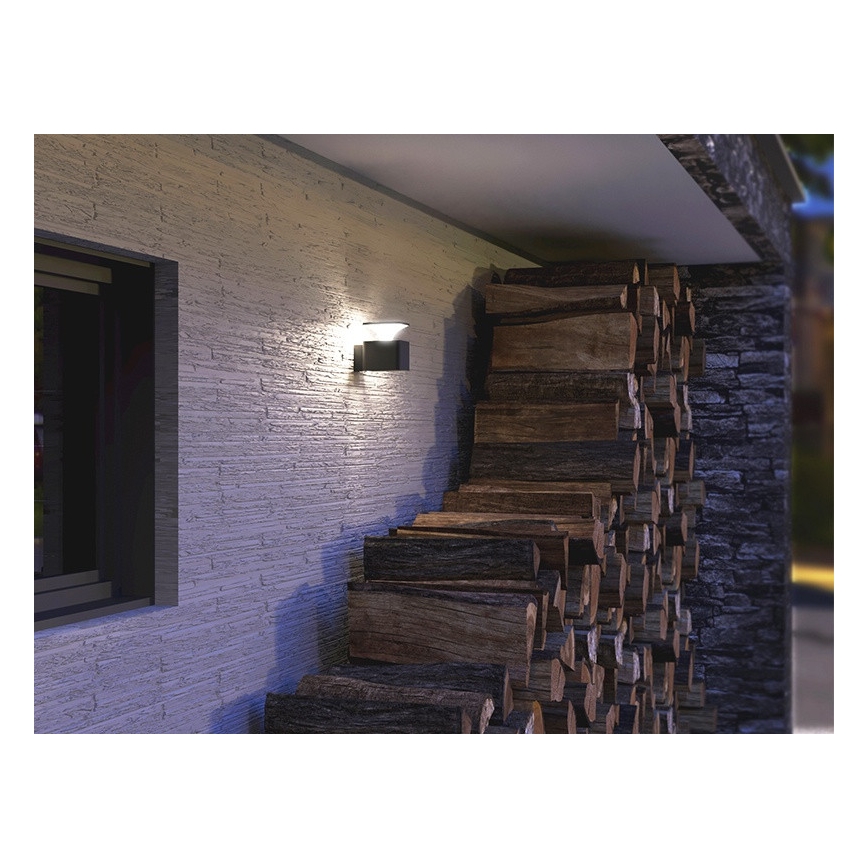 Aplique LED para exterior ORNELA LED/6W/230V 3000K IP54 antracita
