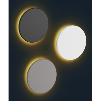 Aplique LED para exterior PIATTA LED/18W/230V 3000/4000/6000K diá. 25 cm IP44 gris