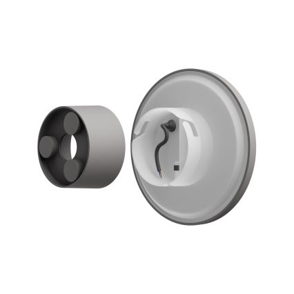 Aplique LED para exterior PIATTA LED/18W/230V 3000/4000/6000K diá. 25 cm IP44 gris