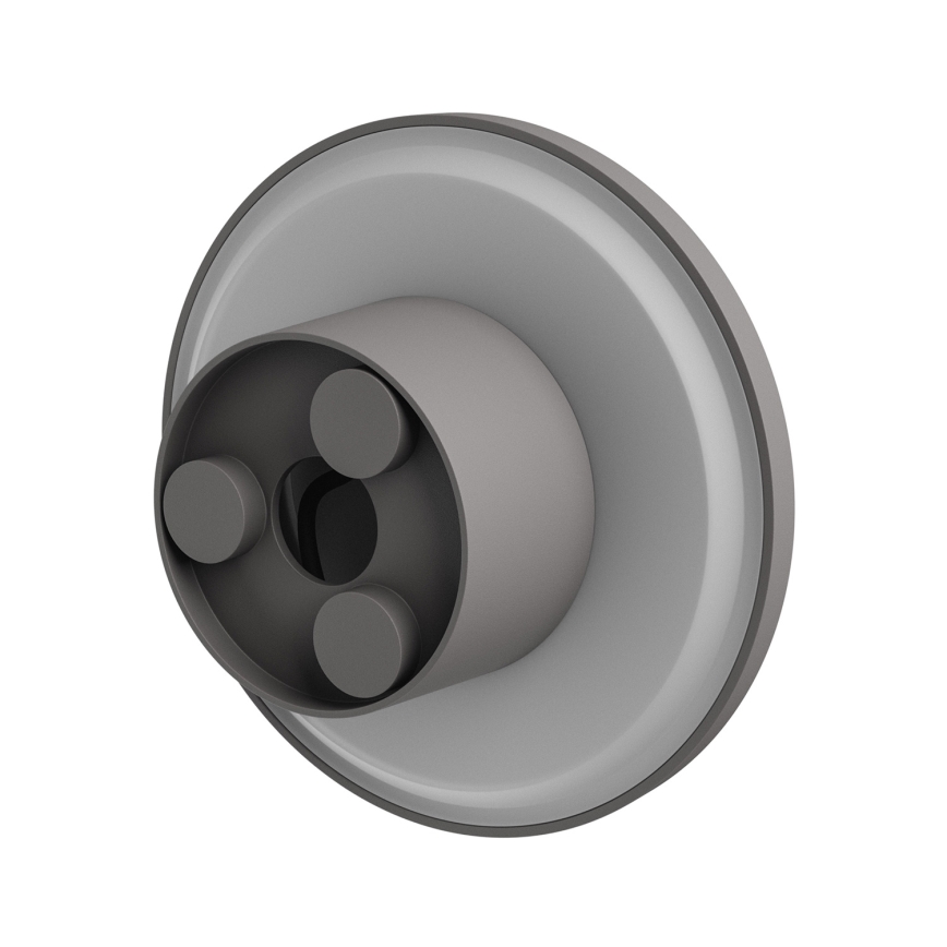 Aplique LED para exterior PIATTA LED/18W/230V 3000/4000/6000K diá. 25 cm IP44 gris