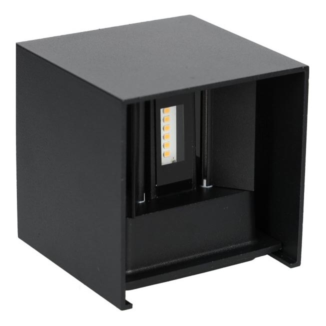 Aplique LED para exterior QUERK 2xLED/3W/230V 3000K IP54 negro