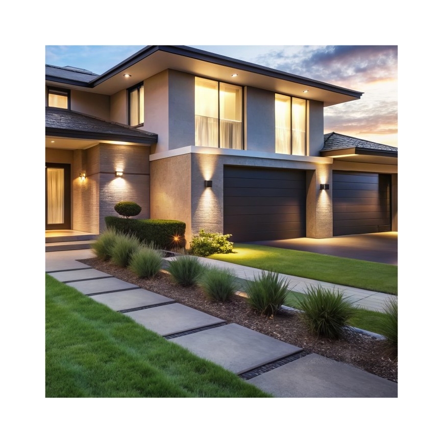 Aplique LED para exterior QUERK 2xLED/3W/230V 3000K IP54 negro
