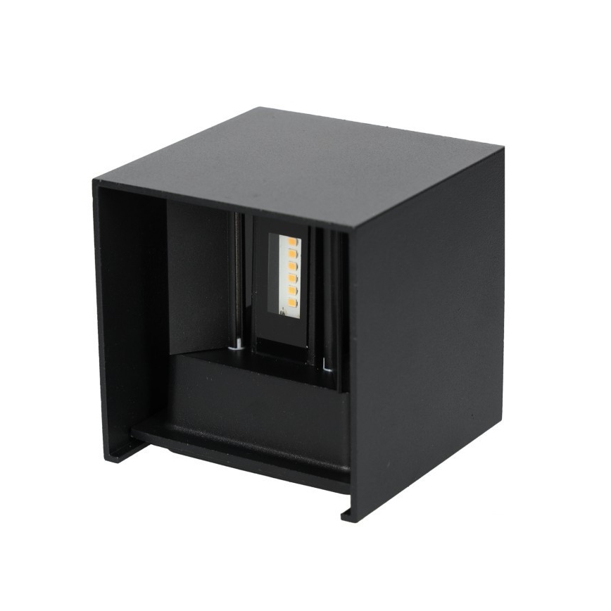Aplique LED para exterior QUERK 2xLED/3W/230V 3000K IP54 negro