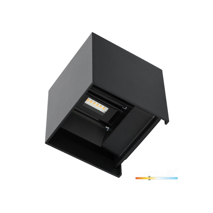 Aplique LED para exterior QUERK 2xLED/3W/230V 3000K IP54 negro