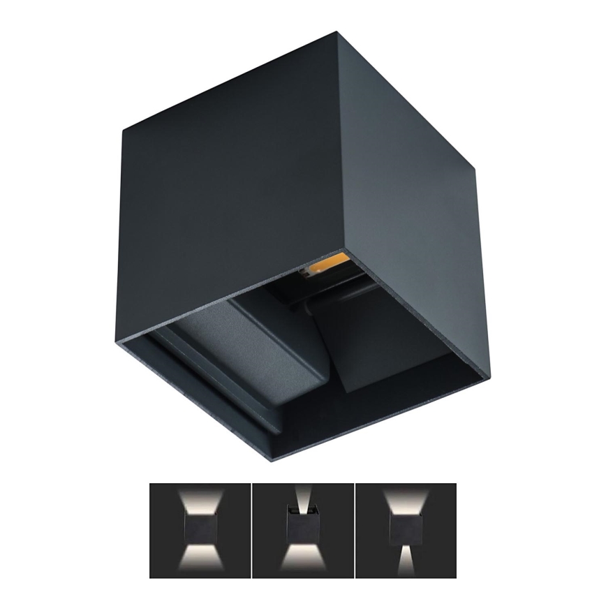 Aplique LED para exterior REKA LED/7W/230V IP54 antracita