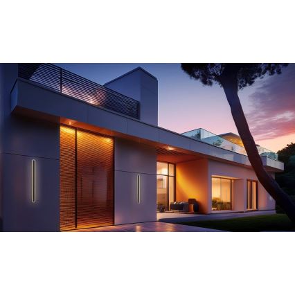 Aplique LED para exterior STICK LED/12W/230V IP65 3000K 30 cm