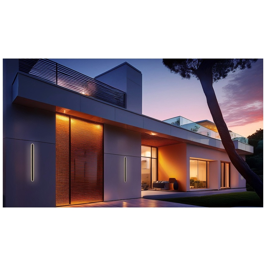 Aplique LED para exterior STICK LED/12W/230V IP65 3000K 30 cm
