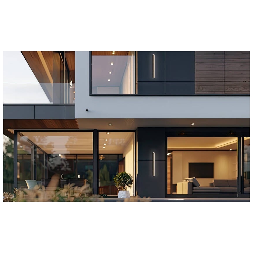 Aplique LED para exterior STICK LED/12W/230V IP65 3000K 30 cm