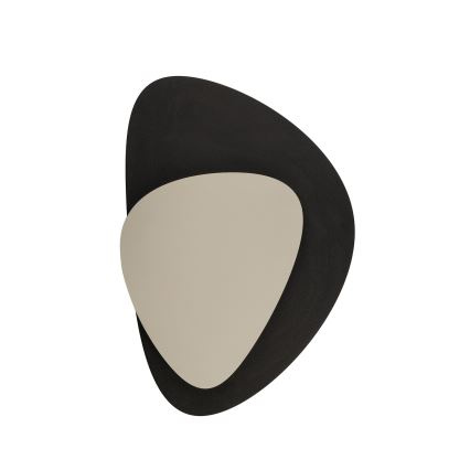 Aplique LED PEDRA LED/7W/230V negro/beige