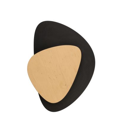 Aplique LED PEDRA LED/7W/230V negro/beige
