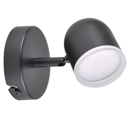 Aplique LED RAWI LED/4,2W/230V negro