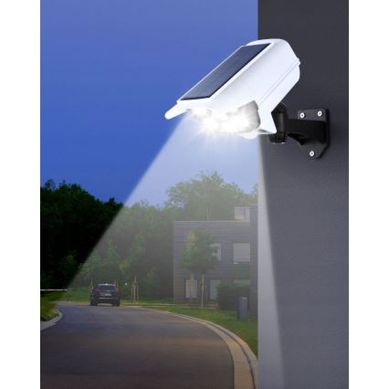 Cámara de seguridad falsa solar LED con sensor KAMERA LED/1W/3,7V 1200 mAh IP44 + mando a distancia