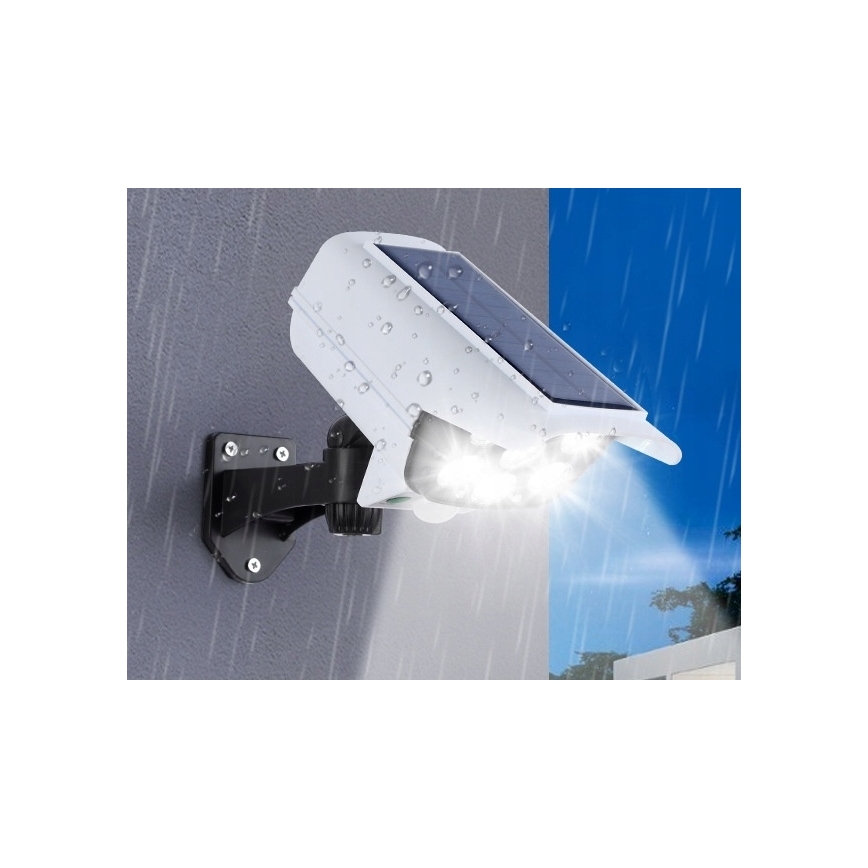 Cámara de seguridad falsa solar LED con sensor KAMERA LED/1W/3,7V 1200 mAh IP44 + mando a distancia