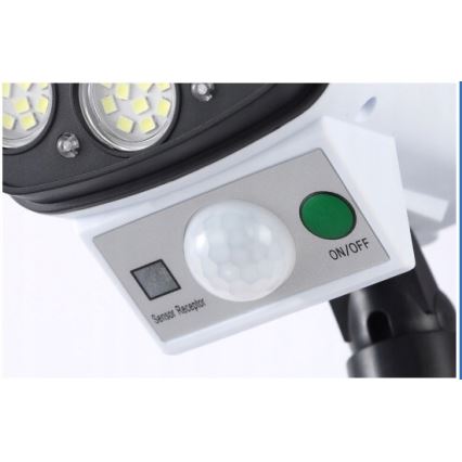 Cámara de seguridad falsa solar LED con sensor KAMERA LED/1W/3,7V 1200 mAh IP44 + mando a distancia